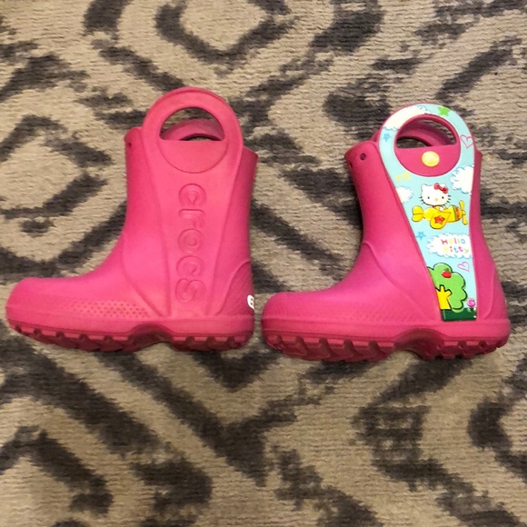 CROCS Other - Crocs Hello Kitty rain boots